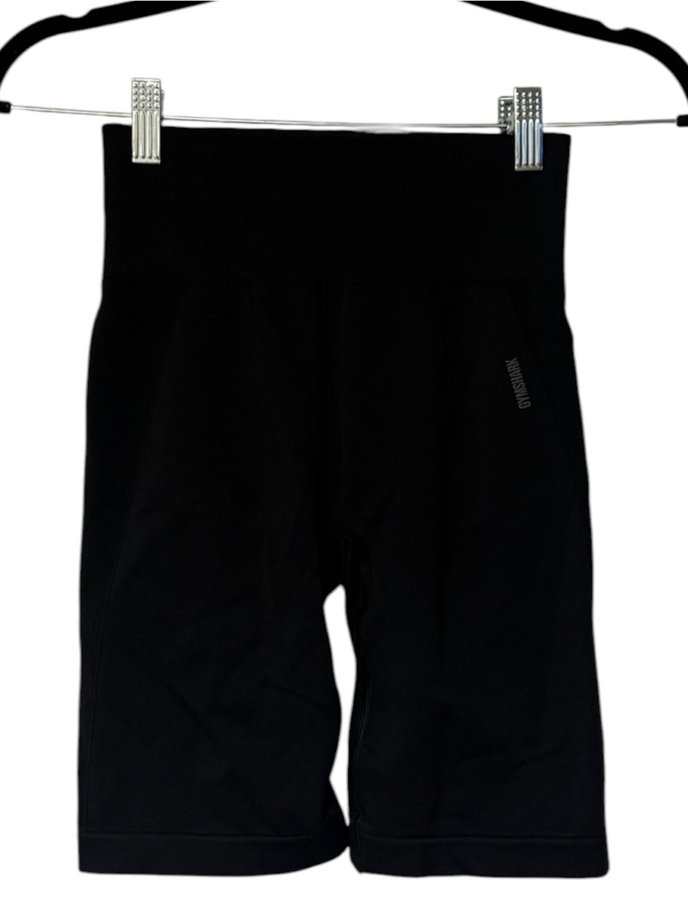 Gymshark Training Shorts Womens Small Black High Rise Compression Biker Shorts